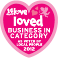 Nationally, 3rd Most Loved Business in Category 2012
