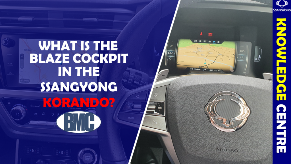 What is the Blaze Cockpit in the SsangYong Korando?